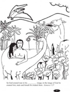 20+ Coloring Page Of Adam And Eve Background
