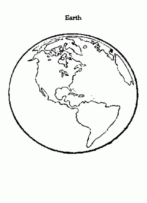 Earth Coloring Page 2012-01-26 | Coloring Page